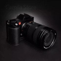 handwork Photo Camera Genuine leather cowhide Bag Body BOX Case For LEICA SL2 LS3 SL1 Typ601 SL2S Protective sleeve window base