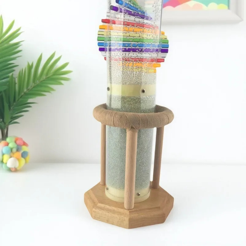 Acrylic Rain Stick Meditation Sound Therapy Rain Stick Spiritual Relax Rain Column Adult Musical Instruments Shaker Percussion
