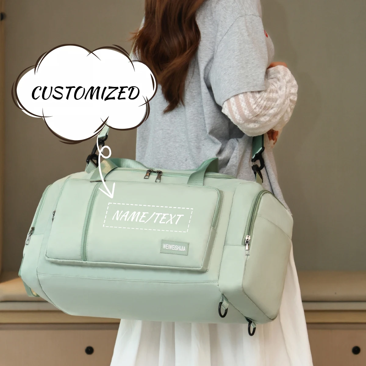 

Высококачественная многофункциональная спортивная сумка с логотипом, дорожная сумка-мессенджер, спортивная сумка для фитнеса, рюкзак для тренировок по плаванию, эксклюзивный рюкзак «сделай сам»