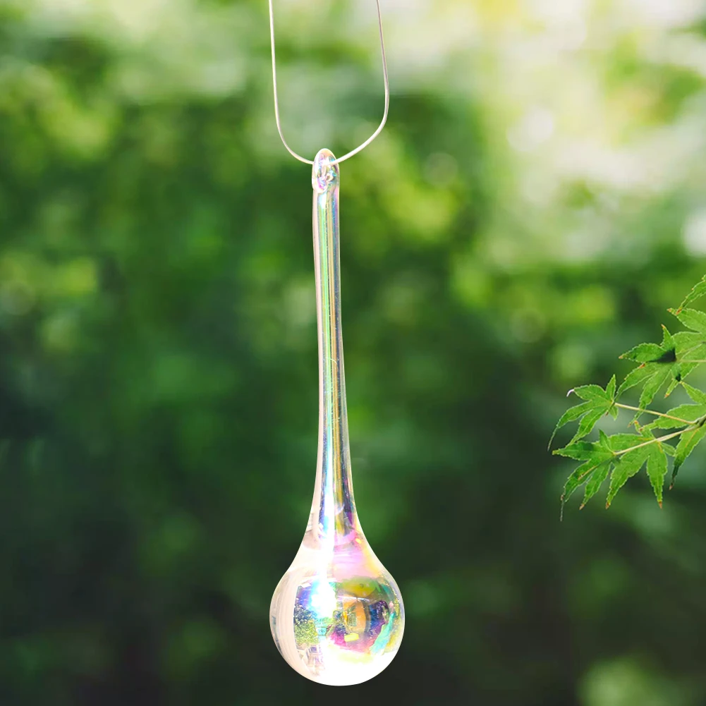 Muy Bien 1pcs Brushed Water Drop Crystal Pendant Hanging Suncatcher Chandelier Parts DIY Ornament Home Wedding Decorations