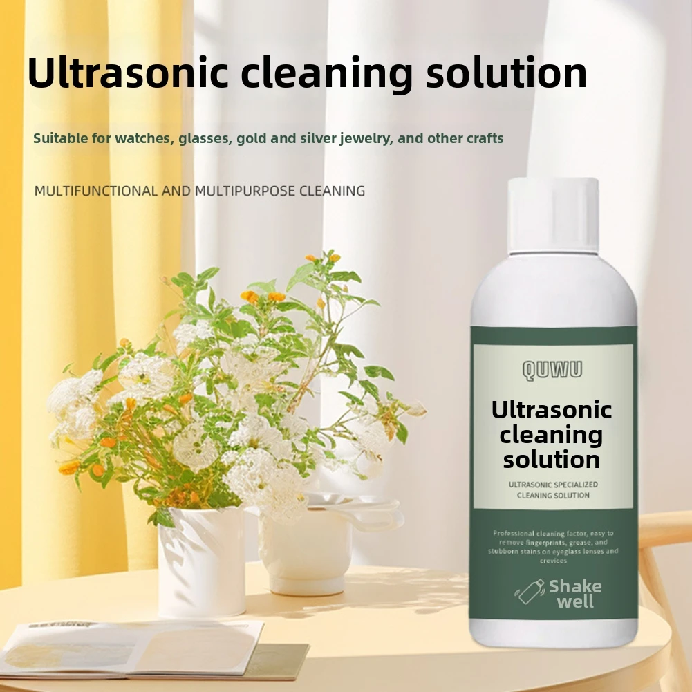 Ultrasonic Jewelry/Glasses Cleaner Liquid Removes Fingerprints Stubborn Stains For Gold, Silver Platinums Jewelry Watches