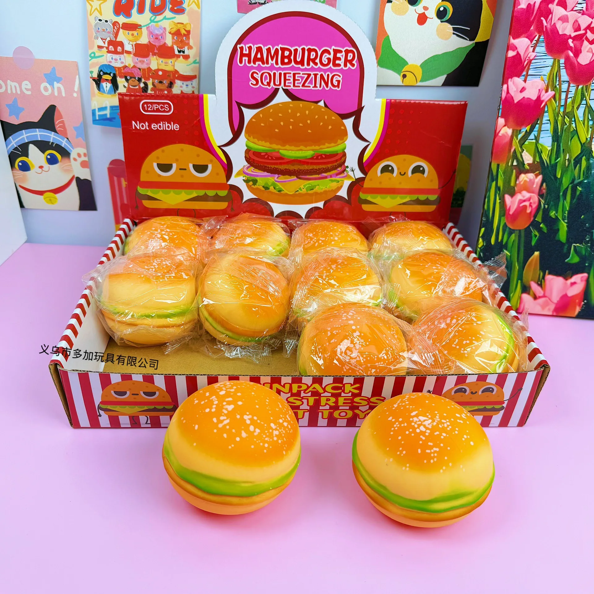 generic-hamburger-squishy-toy-simulation-food-slow-rebound-stress-relief-squeeze-decompression-fidget-toy-for-adults