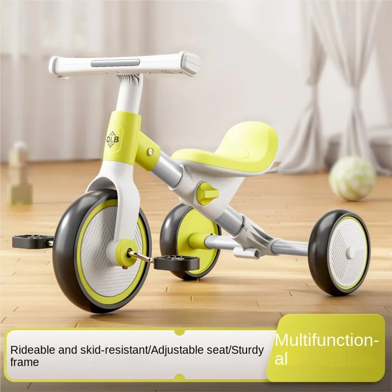 LazyChild Multifunctional Kids Balance Bike With Pedals Scooter Tricycle Toy For Babies Up To 6 Years Old