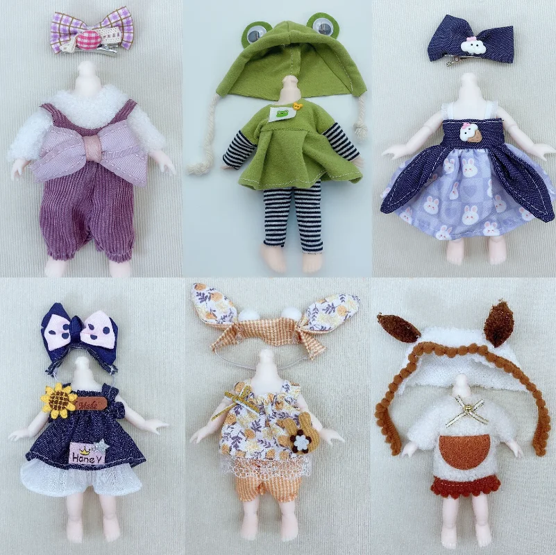 16cm Clothes 17cm Changing Clothes Accessories 1/8 Bjd Doll Princess Clothes Dress Up Clothes