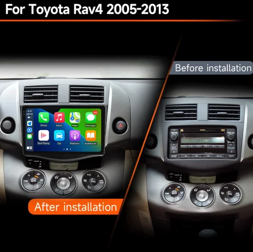 Imagen 2 del producto Android 15 Carplay Radio Multimedia para Toyota RAV4 Rav 4 2005 - 2013 navegación vídeo DVD Autoradio estéreo 2din 4G + BT GPS
