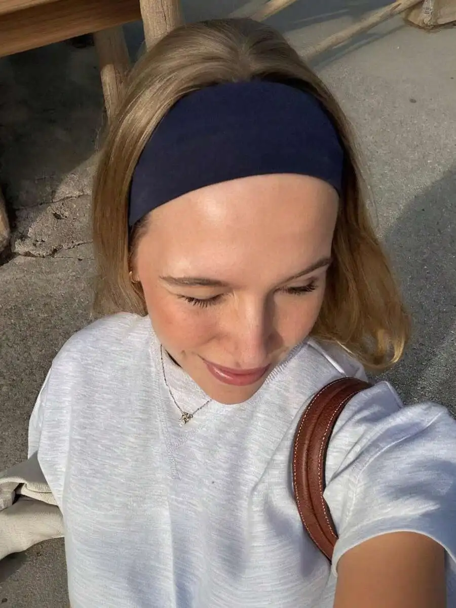 

Solid Stretch Headband For Sports Yoga Running – Breathable Moisture-Wicking Unisex Hair Accessory Summer Fitness Wear