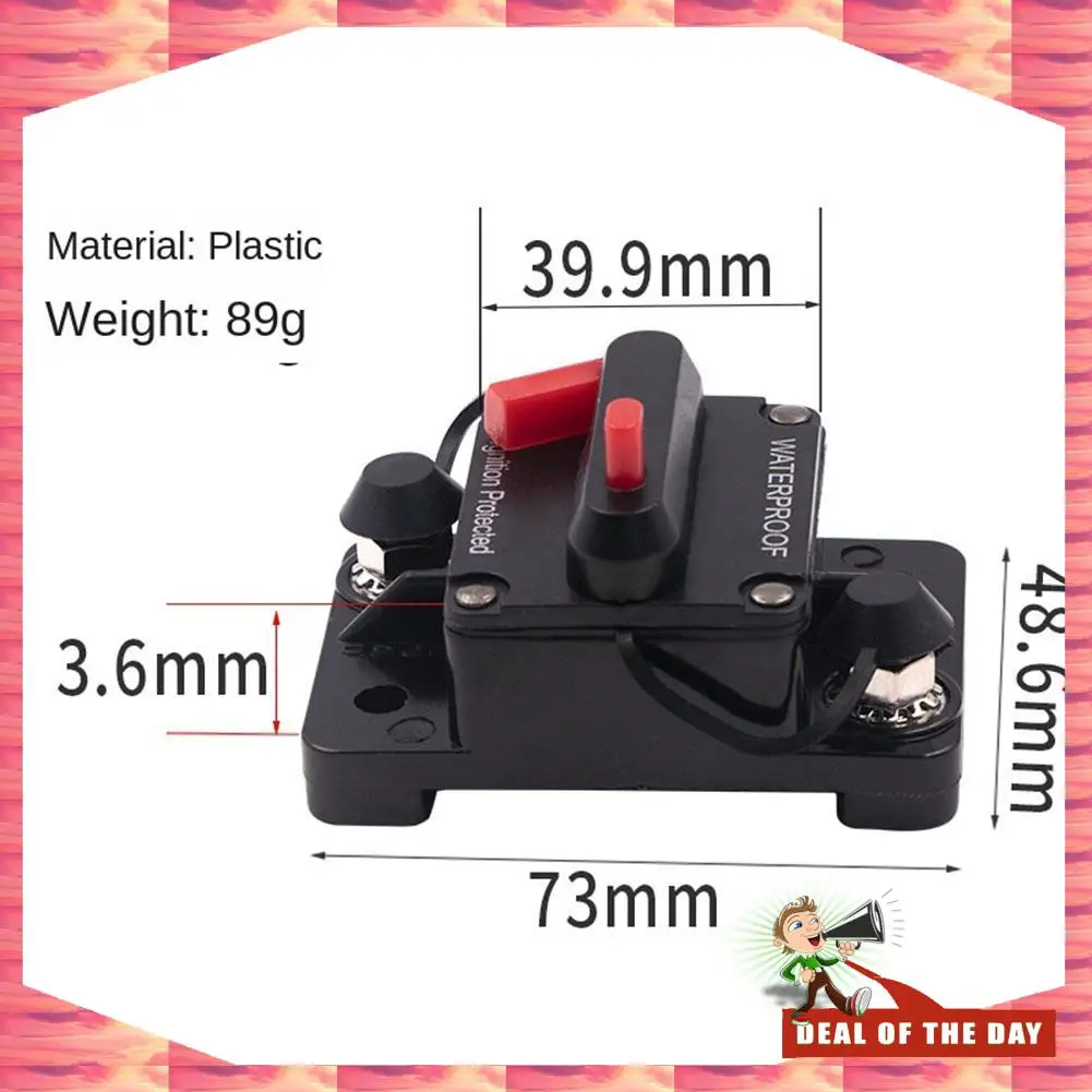 

24-Hour Delivery AMP Circuit Breaker Fuse Reset 12-24V DC Car Boat Auto Waterproof Fuse Box Fuse Car Fusibles
