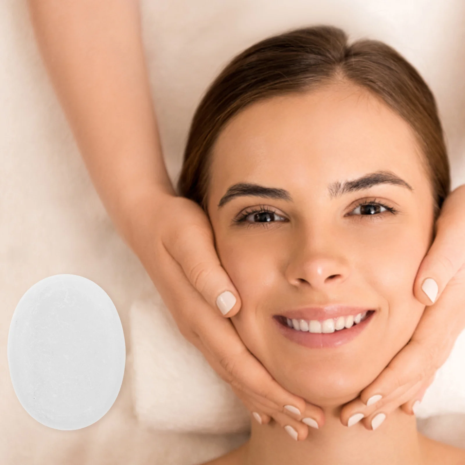 2 pçs natural para terapia quente e fria spa spa suprimentos relaxamento massagem quente pedra óleo essencial conjunto de massagem corporal