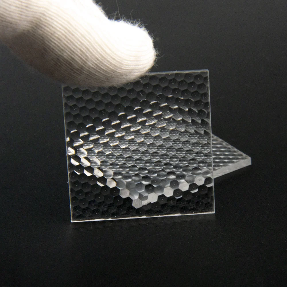 Acrylic compound eye lens Led light uniform optical ultra-thin lens 30*30mm optical physics experiment