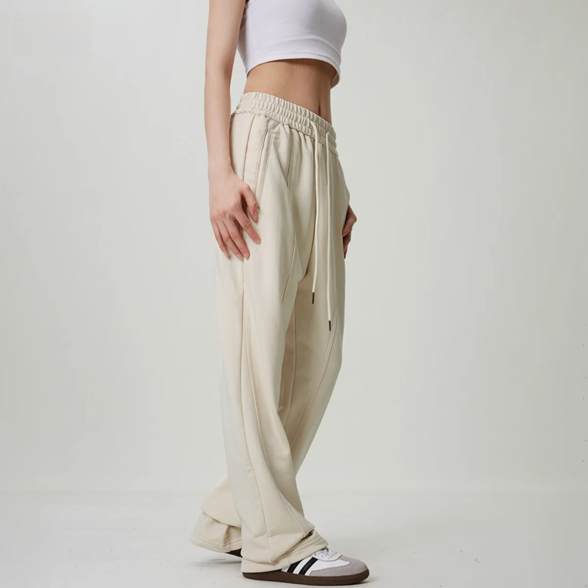 

American Sle Retro Casual Pants Draped Straight Leg Street Dance Autumn Winter Versatile Cleanfit Streetwear Loose Fit Trou...