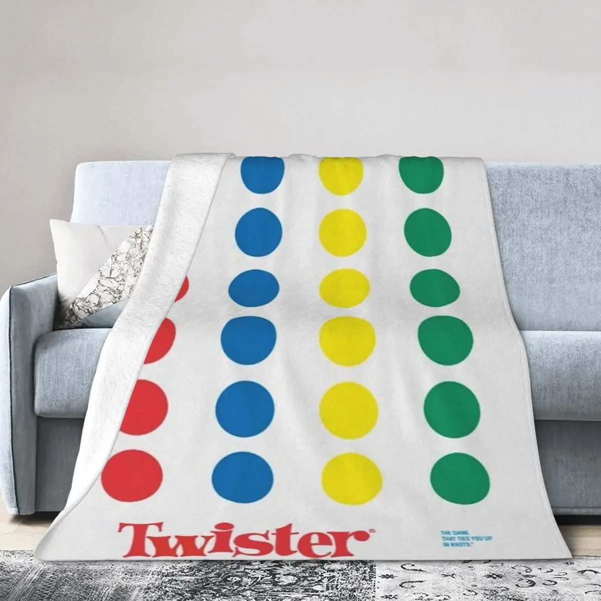 Flannel Throw Blanket The Twister Game Blanket Blankets Soft Bedding Warm Plush Blanket for Bed Living room Picnic Home Couch