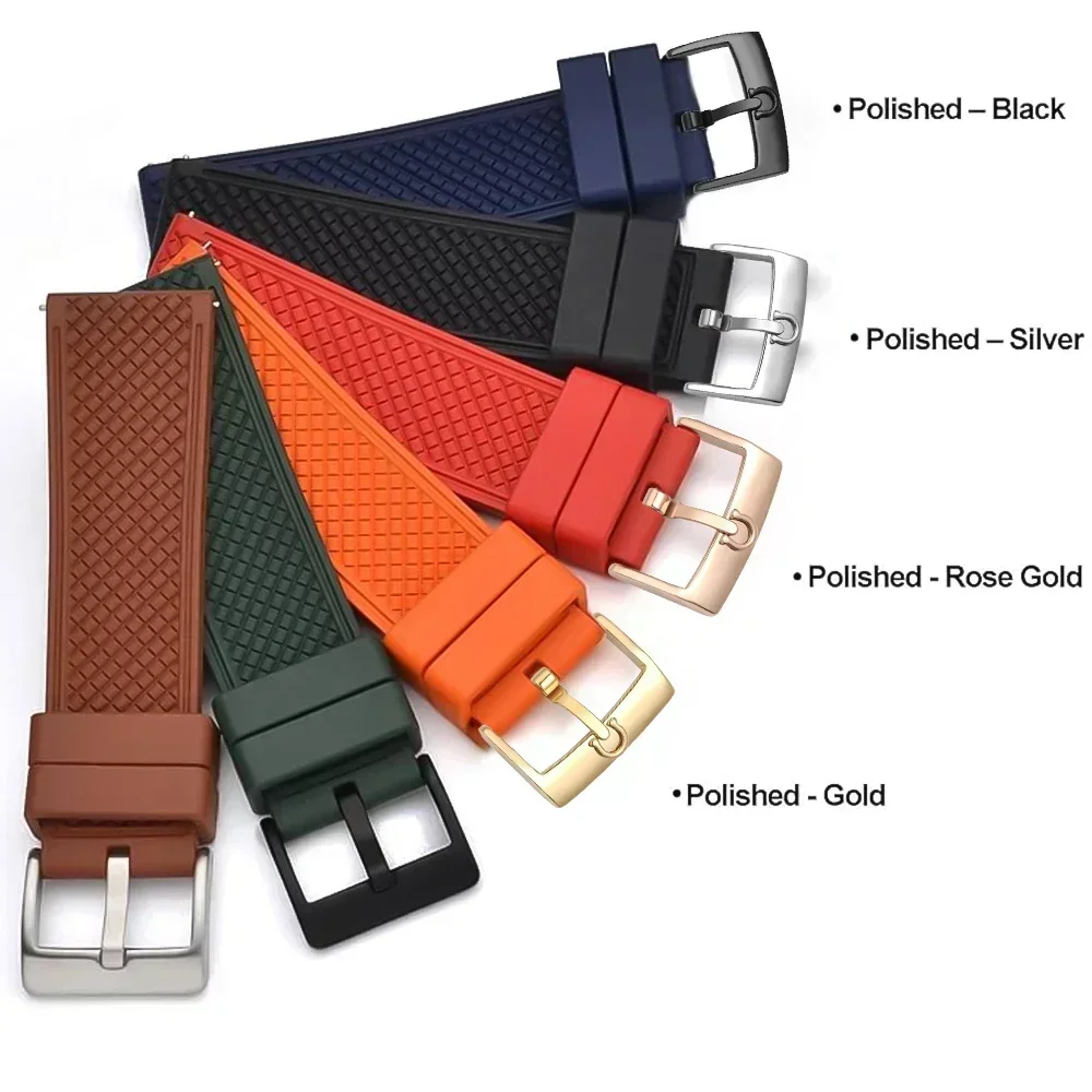 Stainless Steel Watchband Buckle Women Men Silver Solid Metal Watch Band Clasp Strap Accessories 12 14 16 18 20mm for Strap image 4
