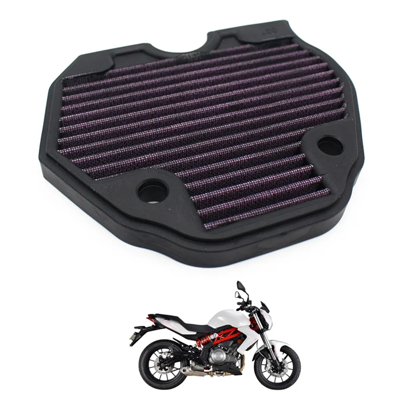 A11F-Air Filter Cleaner Elements Motorcycle Parts For BENELLI BN302 BN 302 BN302S BN302R Motorbike Air Filter Intake