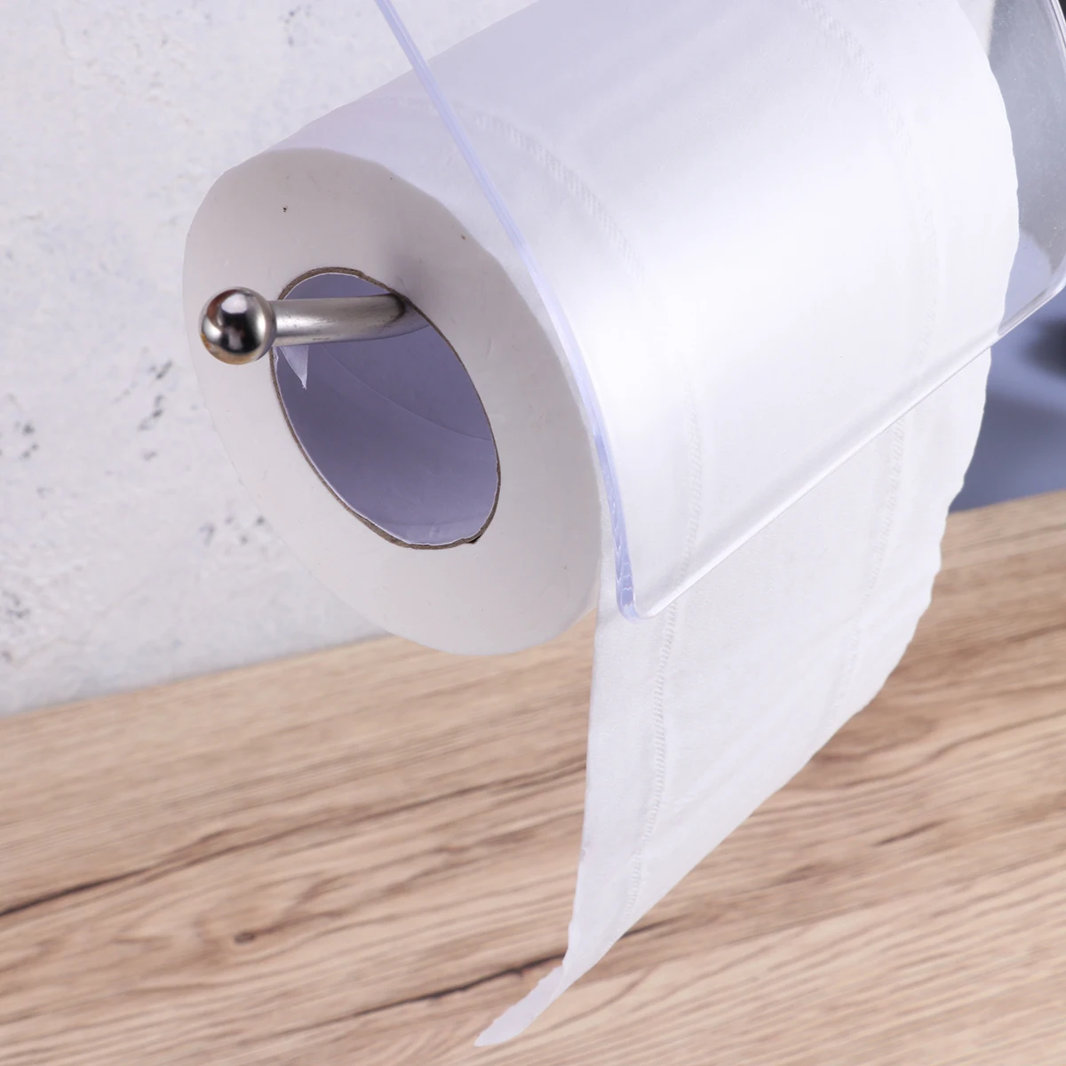 

Stainless Steel Paper Toilet Paper Holder Roll Holder Space Efficient Suction Cup Towel Rack Waterproof Easy Install