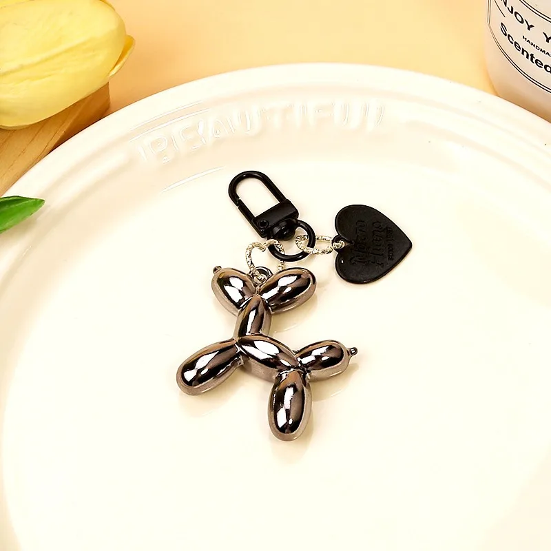 Phone Strap Creative Ins Cartoon Balloon Dog Alloy Love Keychain Pendant Dij Jewelry Accessories Bag Earphone Cover Hanging view 5