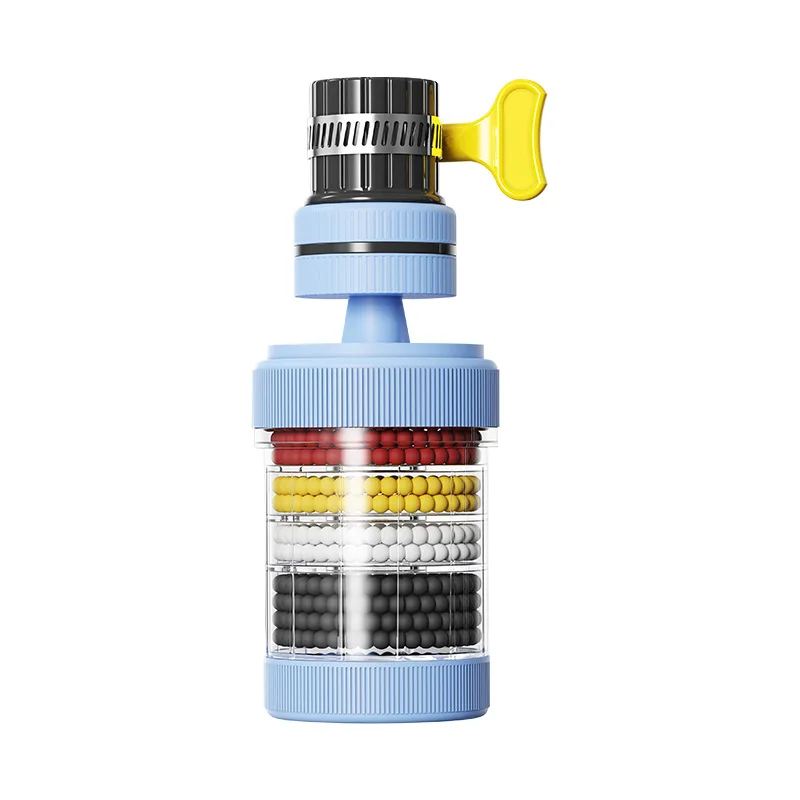 6 Layers Water Filter Splashproof 360Degree Rotation Faucet Aerator Universal Water Saving Bubbler for Home Kitchen Bathroom