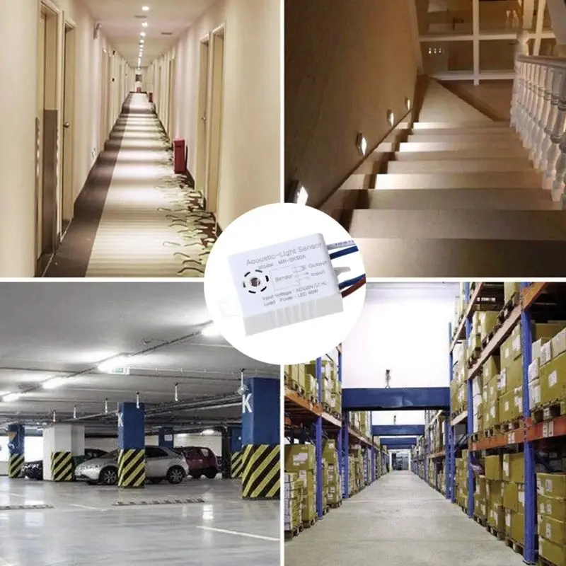 Sound Voice Sensor Smart Switches Module Detector Switch Auto ON/Off Switch Voice Control Switch Stair Corridor Home Improvement