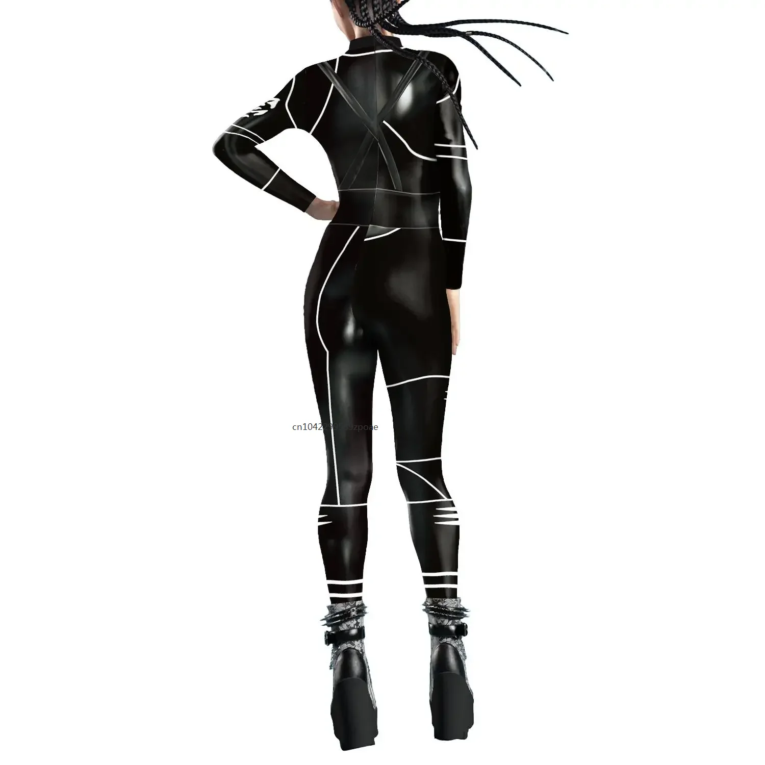 Anime Wednesday Cosplay Kostuum Vrouwen/Mannen Sexy Jumpsuit Cosplay Suits Elastische Zentai Bodysuit Halloween Outfit 2024