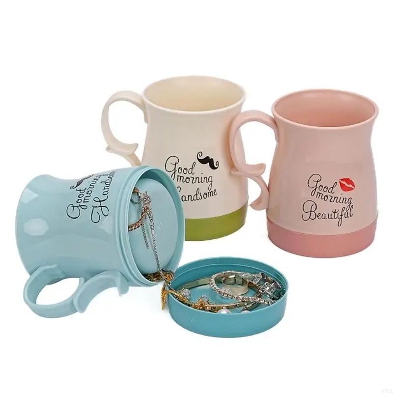 

Двухслойный держатель зубной щетки со скрытым безопасным отделением и компактным размером 87HA