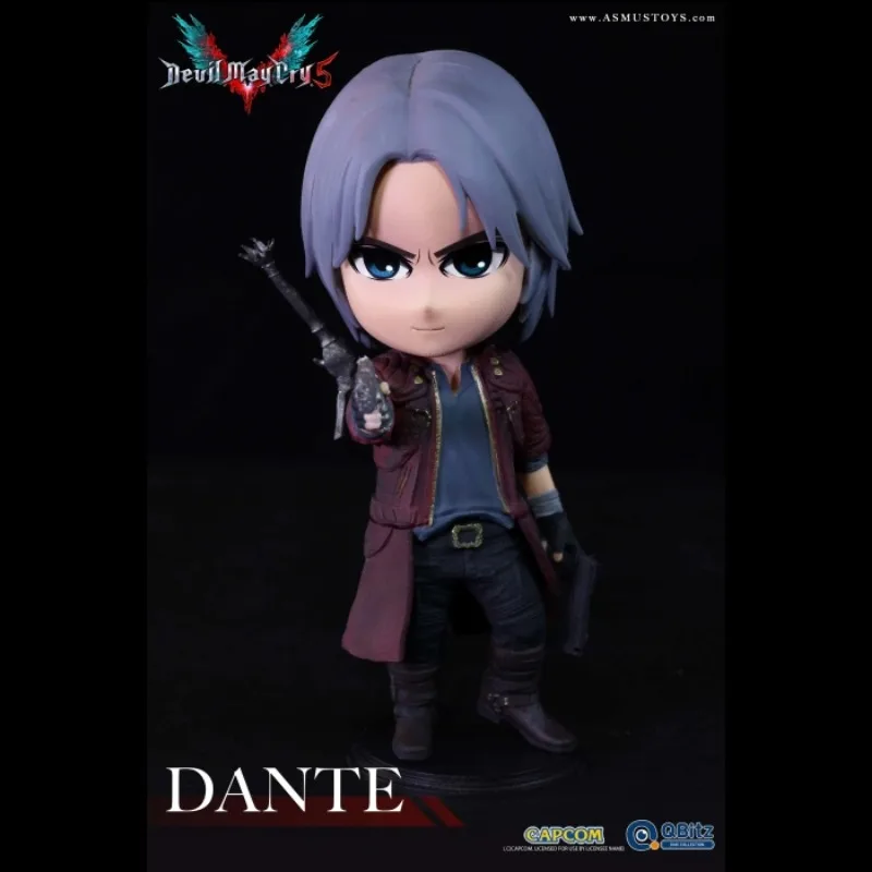 [Inventory] Original Asmus Toys Anime Game Devil May Cry Dante 4-inch Q Version Action Figures Model Collection Toy Gift