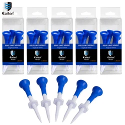Caiton 5pcs Plastic Golf Tees 85mm/3.34in, Adjustable 22mm/0.87in, Soft Rubber Head, Durable and Lightweight for Steady Shots
