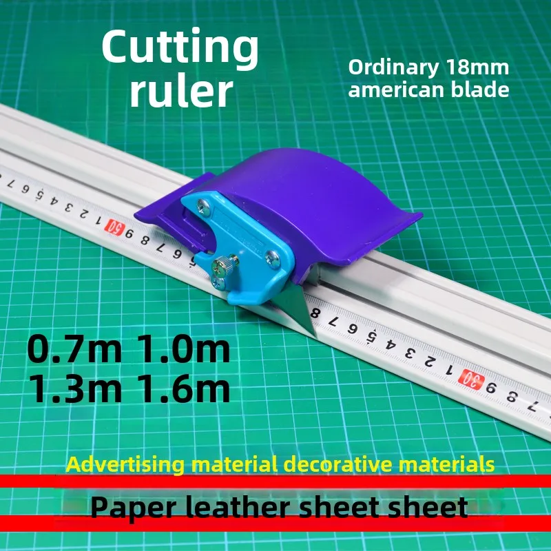 70CM手動ギロチン定規ステッカーフィルムカッター、スライド式ペーパーナイフ定規、KTプレート/バナー/バナーカッティングユーティリティナイフ