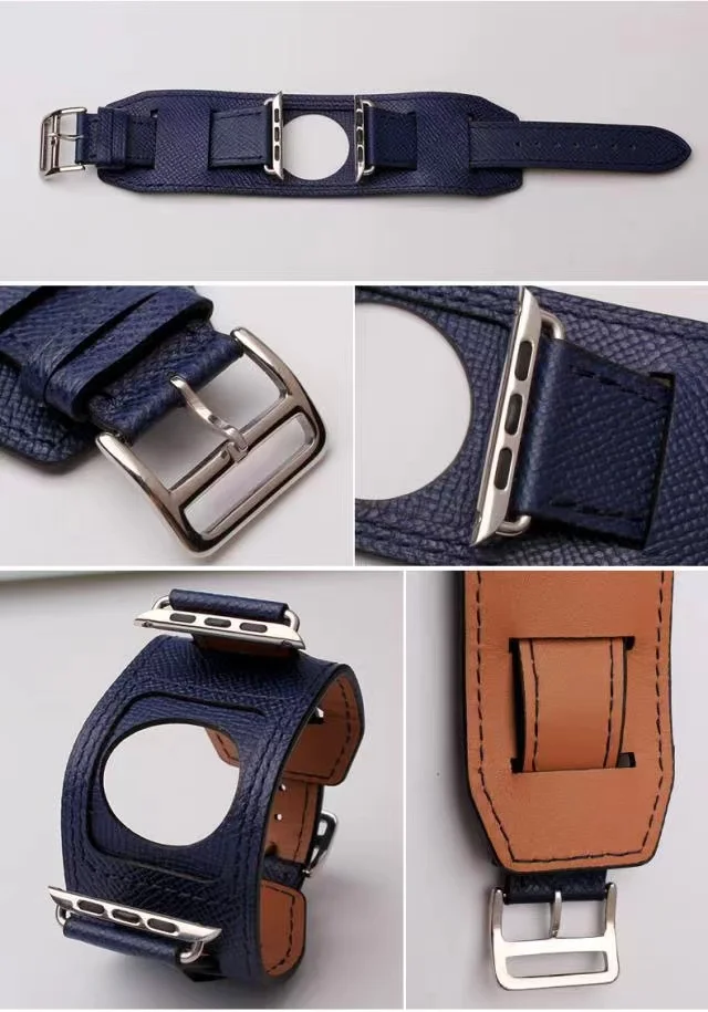 Кожаный ремешок для Apple Watch Band 49 мм 45 мм 41 мм 44 мм 46 мм 42 мм Браслет iWatch Series Ultra 10 9 8 7 6 5 4 3 SE Ремень