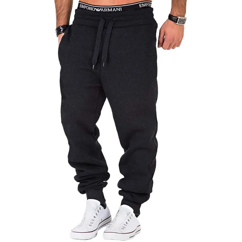 European and American Men's and Women's Casual SportsTrousers Elastic Belt Pants Sweatpants Manufacturer Logo