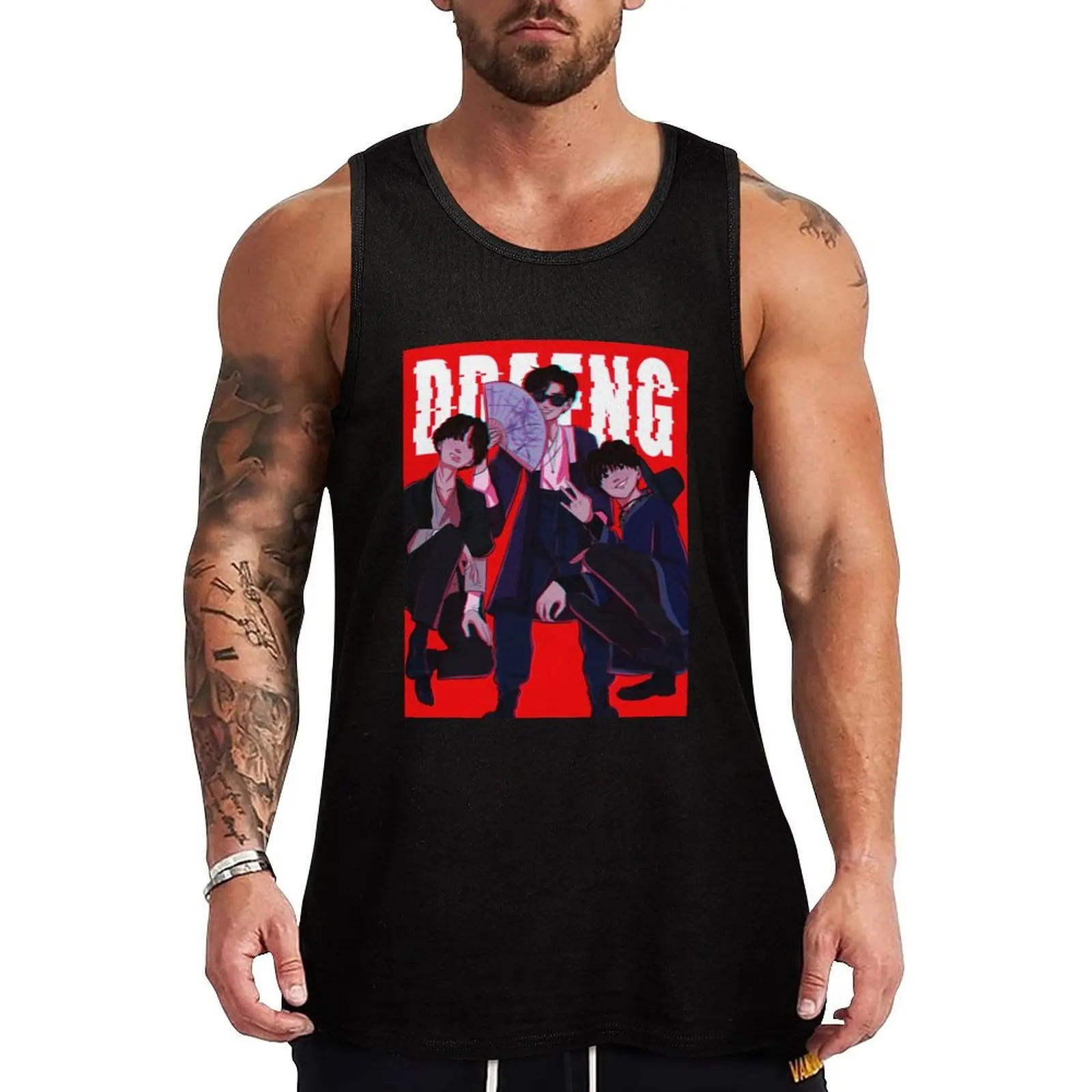

Ddaeng Tank Top t-shirt Men's gym for men Men's clothes luxury style Gym T-shirts for men