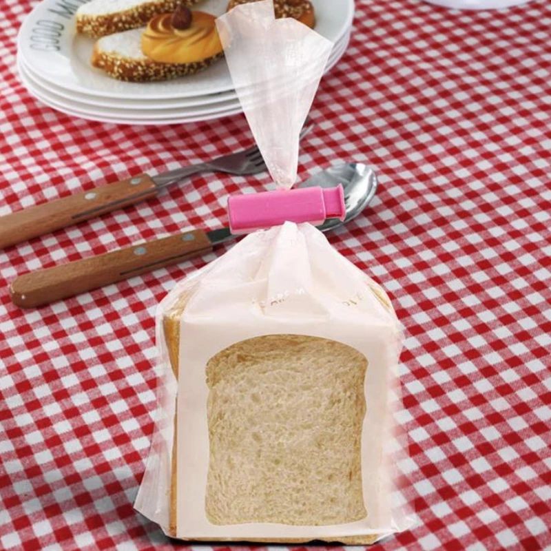 1/4PCS Food Sealing Clip Portable Bread Snack Bag Sealer Mini Vacuum Sealing Clamp Fresh Keeping Kitchen Organization Hooks