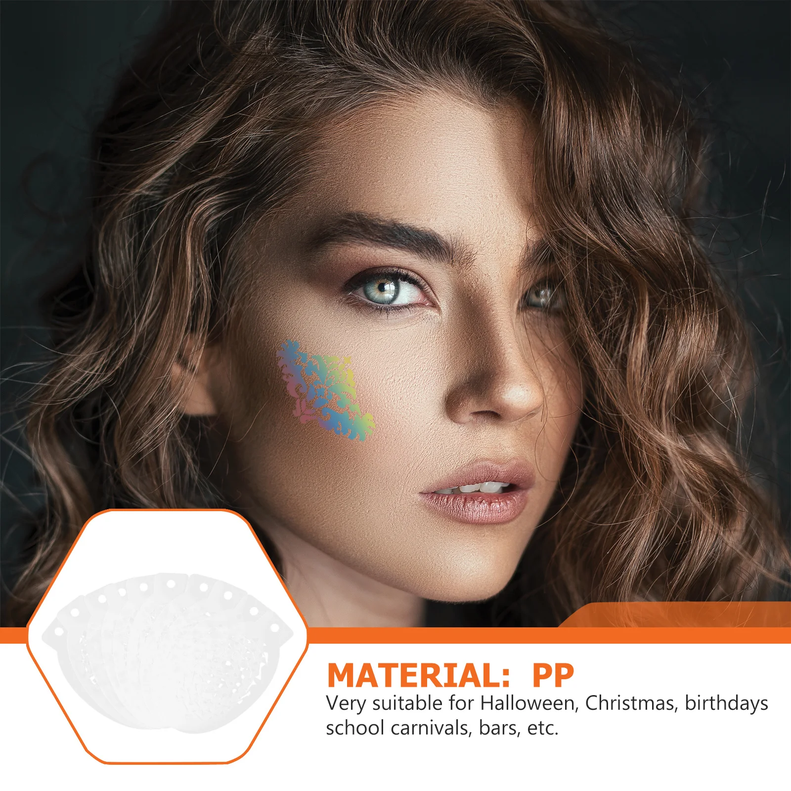 

42 шт. трафареты для краски для лица, многоразовые, экологически чистые, моющиеся шаблоны для боди-арта для взрослых, креативные инструменты для макияжа для вечеринок