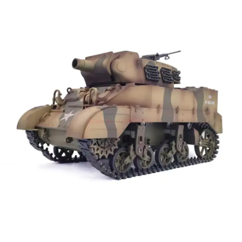 Char RC US M8 Scott Howi tzer, chariot à moteur M8, véhicule de Combat, jouets légers pour adultes garçons avec Rotation de la tourelle de fumée 360, 1:16 °