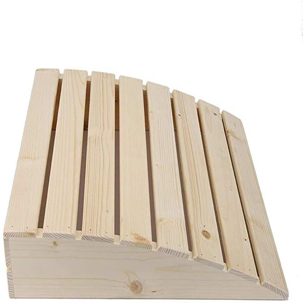 

Wooden Sauna Headrest Pillow Curved Comfortable Support for Steam Room Sauna Supplies Accessories Wooden Pillow