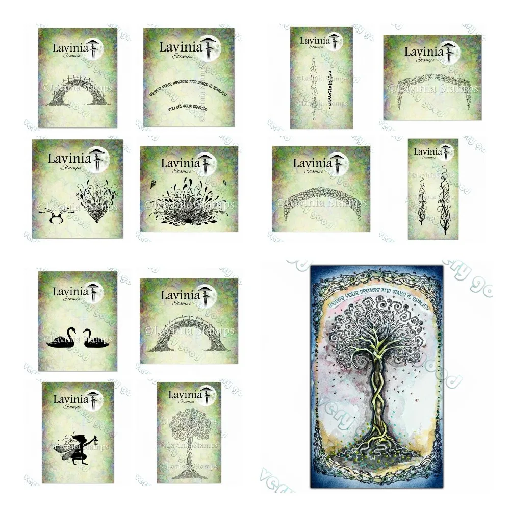 Tree of Life Stamp Your Dreams Stamp Silicone Stamps Scrapbook Diary Decoration Embossing Template DIY Greeting Card Handmade