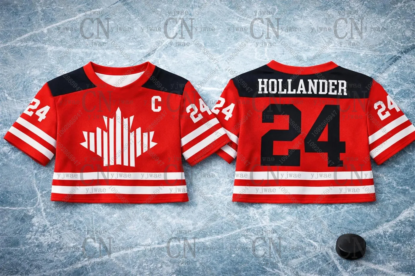 Hollander Crop Top Jersey Raiders Shirt Heated Rivalry Jersey Round Neck Fashion Spicy Girl Street Wear Summer Women'S T-Shirt