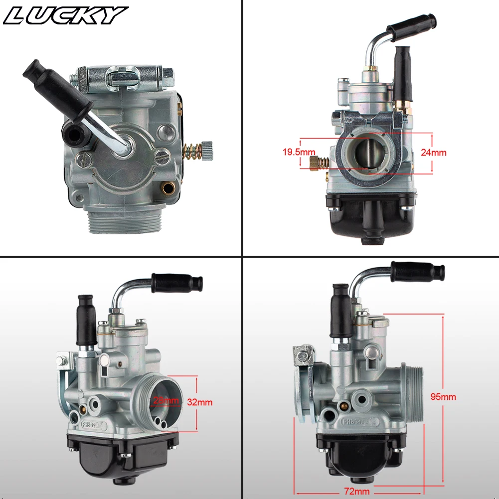 PHBG 17/19/21 Carburetor 17mm 17.5mm 19mm 19.5mm 21mm Racing Carburador Carb For JOG50 JOG90 BWS100 RG50 DIO50-90