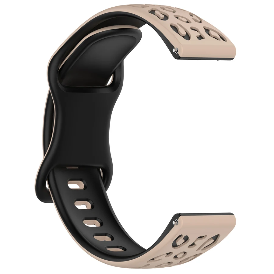 Universele 22mm 20mm 18mm Horlogebanden 3D Siliconen Band 2-Kleur Rubber Polsband voor Huawei samsung Xiaomi Amazfit Smartwatch