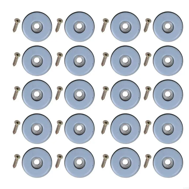  20 Pack Reusable Screw Fix Sliders Protect Floor From Scratches Furniture Move