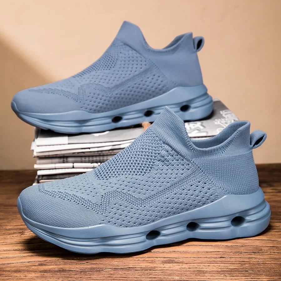 2026 Men Running Shoes Comfortable Walking Shoes Sock Shoes Men Sneakers Slip On Loafers Sport Shoes Men Sneakers Casual Shoes