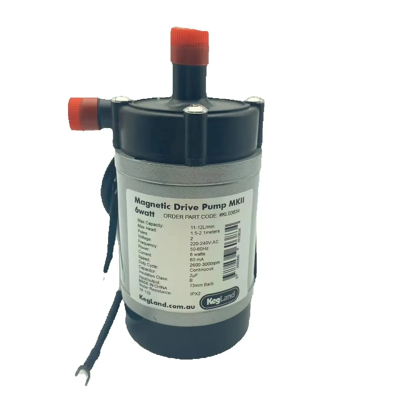 KegLand High Temperature Magnetic Drive Pump 6watts ( AU220-240v)-Replacemnet for Brezilla G4 Homebrew Beer
