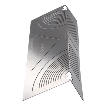 Herramienta de marcado de arco y ángulo flexible de precisión, trazador de doble propósito de arco lineal ajustable, herramienta para doblar tubos de acero cuadrados