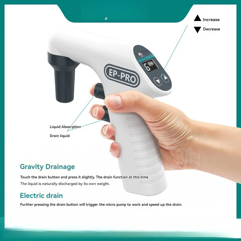 Electric Pipette Controller Digital display Laboratory Automatic Electronic Pipette Pump Lab Equipment Pipette