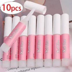 10pcs 2g  Nail Glue for Acrylic Fake Nails Tip Grafting Extension Glue False Nail Rhinestone Tips Glue Gel Uv Nail Art Idea Tool