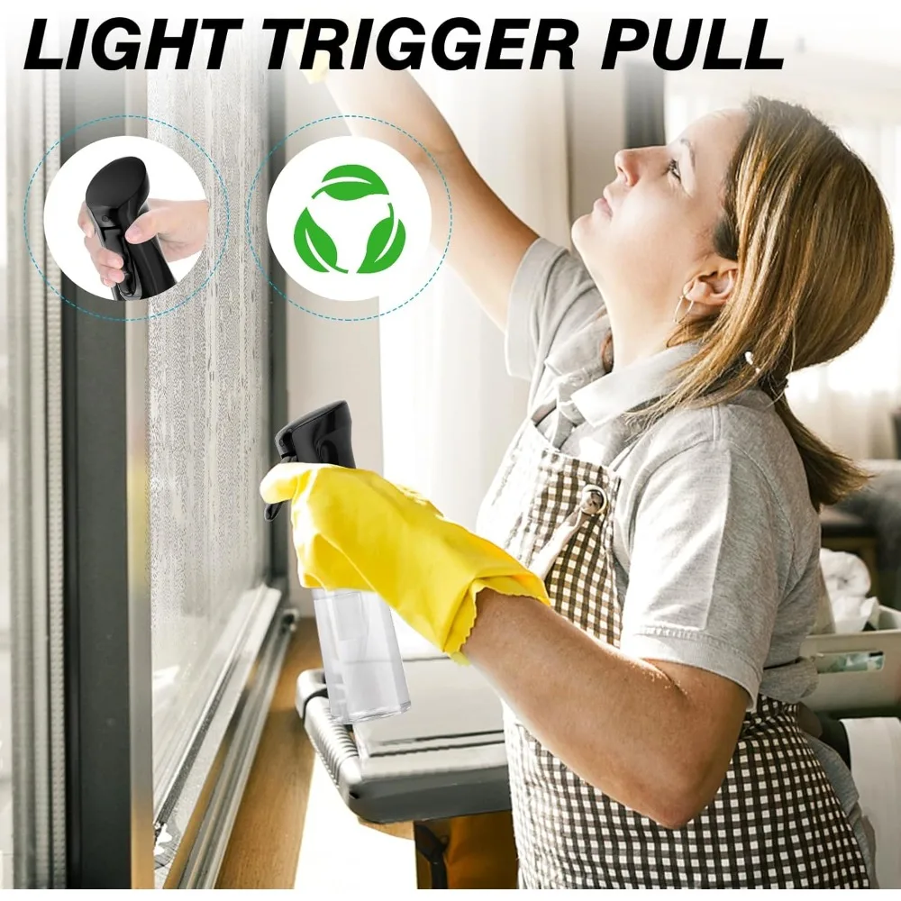 زجاجة رذاذ مستمرة للشعر 10.1 أونصة 300 مل 2 عبوة بخاخ رذاذ فائق النعومة لتصفيف الشعر عطر نباتات الشعر المجعد #6