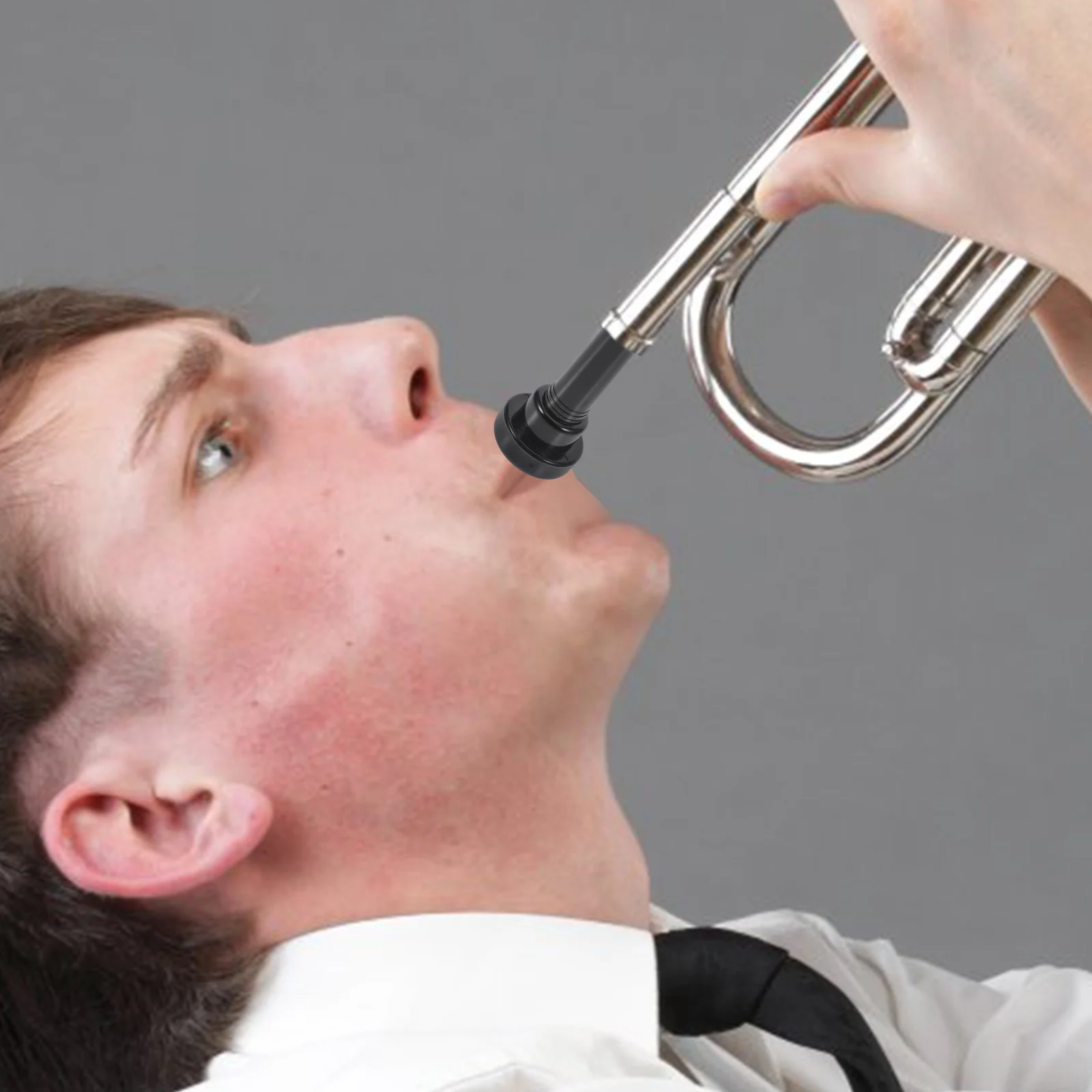 

Compact Lightweight Trumpet Mouthpiece Easy Install Stable Sound for Beginners Performance Accessories Mouth Shape Horns
