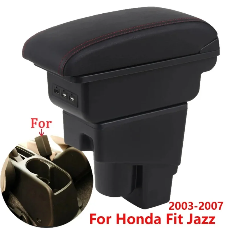 

Подлокотник для Honda Jazz/Fit (2003-2007), ящик для хранения, автомобильные аксессуары