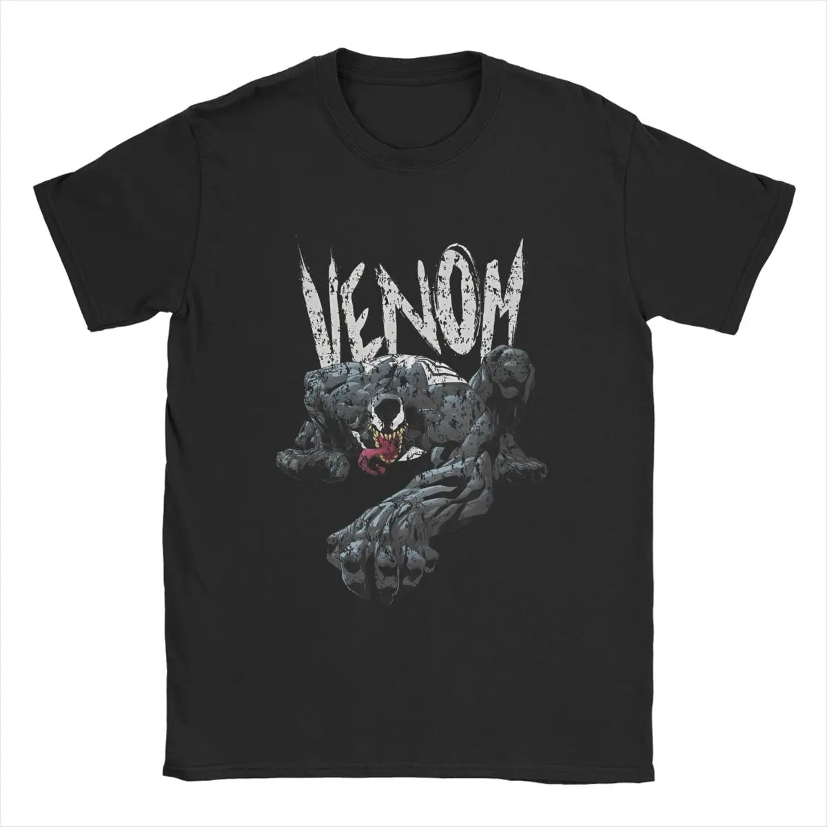 Venom Eddie Brock T Shirt Men's 100% Cotton Hipster T-Shirt Crew Neck Tees Short Sleeve Clothing Plus Size