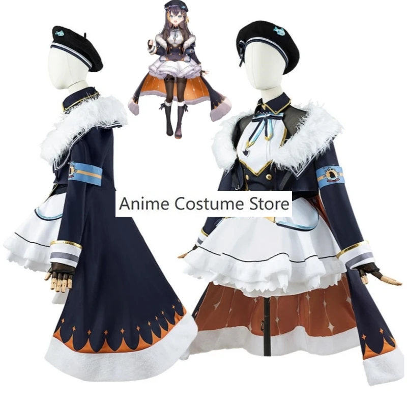 Youtuber Vtuber Petra Gurin Nijisanji En Obsydia Cosplay Costume parrucca Anime Frost Penguin Sexy Woman Dress Halloween Suit