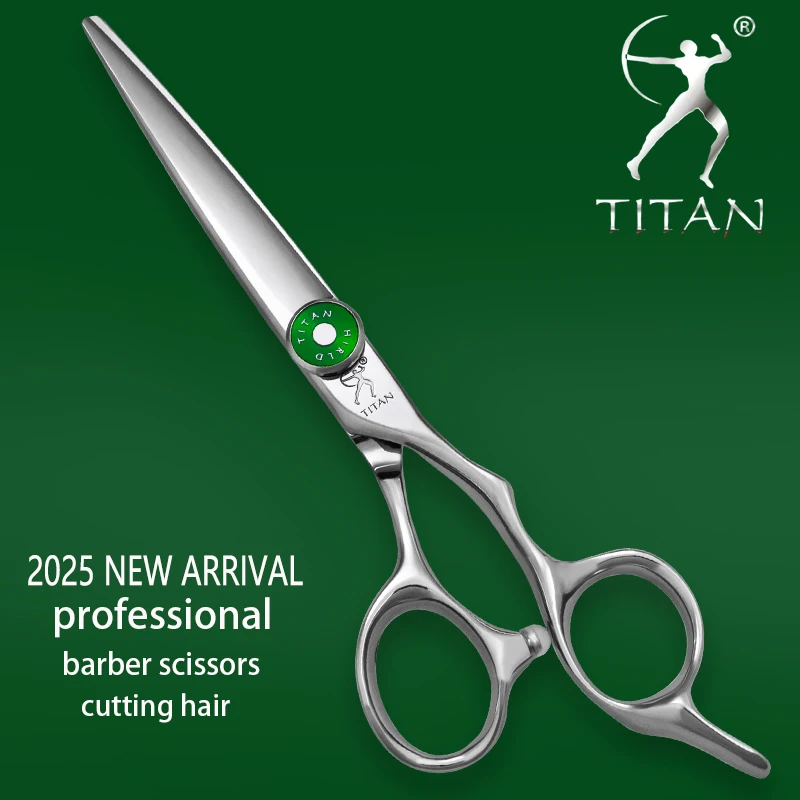 TITAN hairdressing scissors professional barber tools cutting thinning scissors hair shear 6inch HIGH-END JP steel CNC