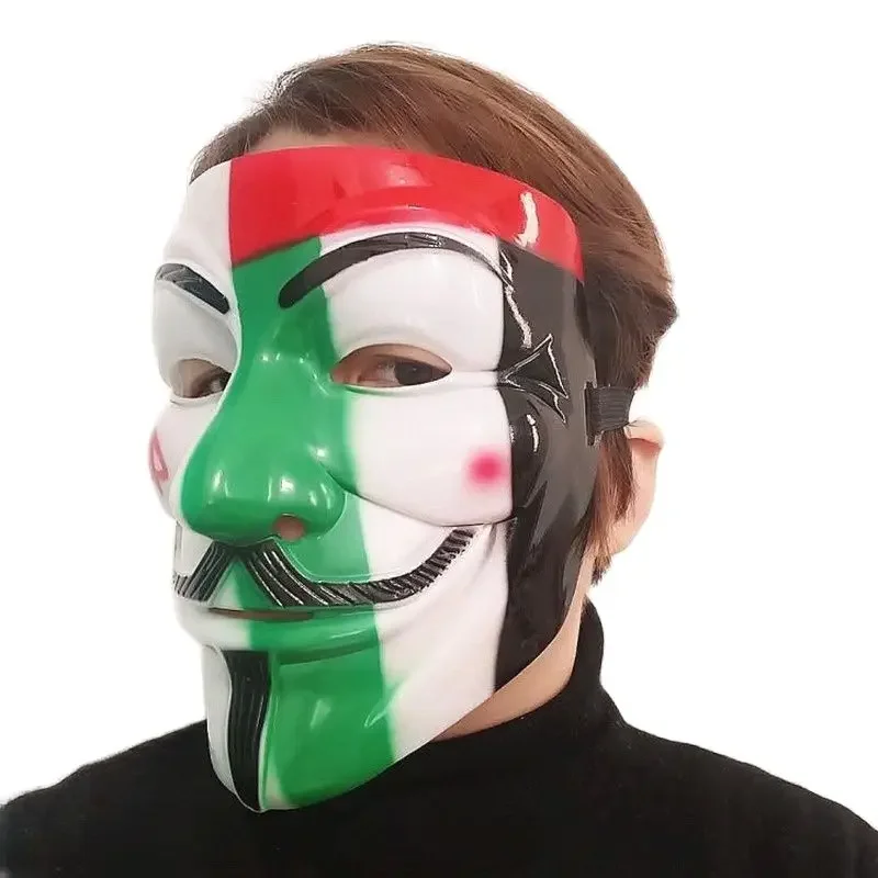 لا. 41 فولت للثأر قناع التمويه تأثيري قناع مجهول فيلم غي فوكس هالوين حفلة تنكرية ابتسامة قناع الجوكر قناع #3